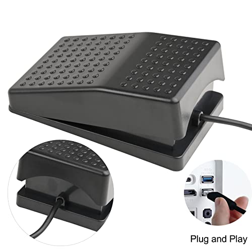 Ikkegol 2022 Upgraded Usb Foot Switch Single Pedal Optical Control Footswitch Map Mouse Keyboard Hotkey Combination Key Keypress Simulator Program Page Turner Game Transcription Hid #TOP5