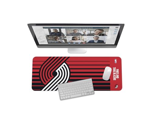 SOAR NBA Multifunctional Desk Mat for Desktop, (31.5'x12') - Ultra Soft Fabric with Non-Slip Rubber...