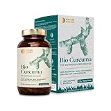 Nature Basics® BIO Cápsulas de Cúrcuma con pimienta negra | 180 BIO Cápsulas de Cúrcuma 4575mg / 228mg de Curcumina y 15mg de Piperina | veganas, probadas en laboratorio, de DE y CO2-neutral