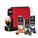 Produktbild Tchibo Cafissimo Pure plus Kaffeemaschine Kapselmaschine inkl. 30 Kapseln für Caffè Crema, Espresso und Kaffee | 0,8l | 1250 Watt | 11,9 x 33,7 x 24 cm | Rot