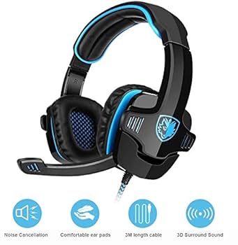 Amazon.co.jp: SADES SA901 PC ゲーム用ヘッドセット 7.1
