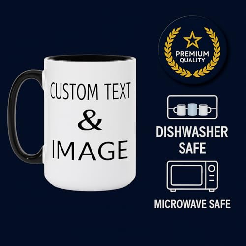 Custom 15oz Mug Black