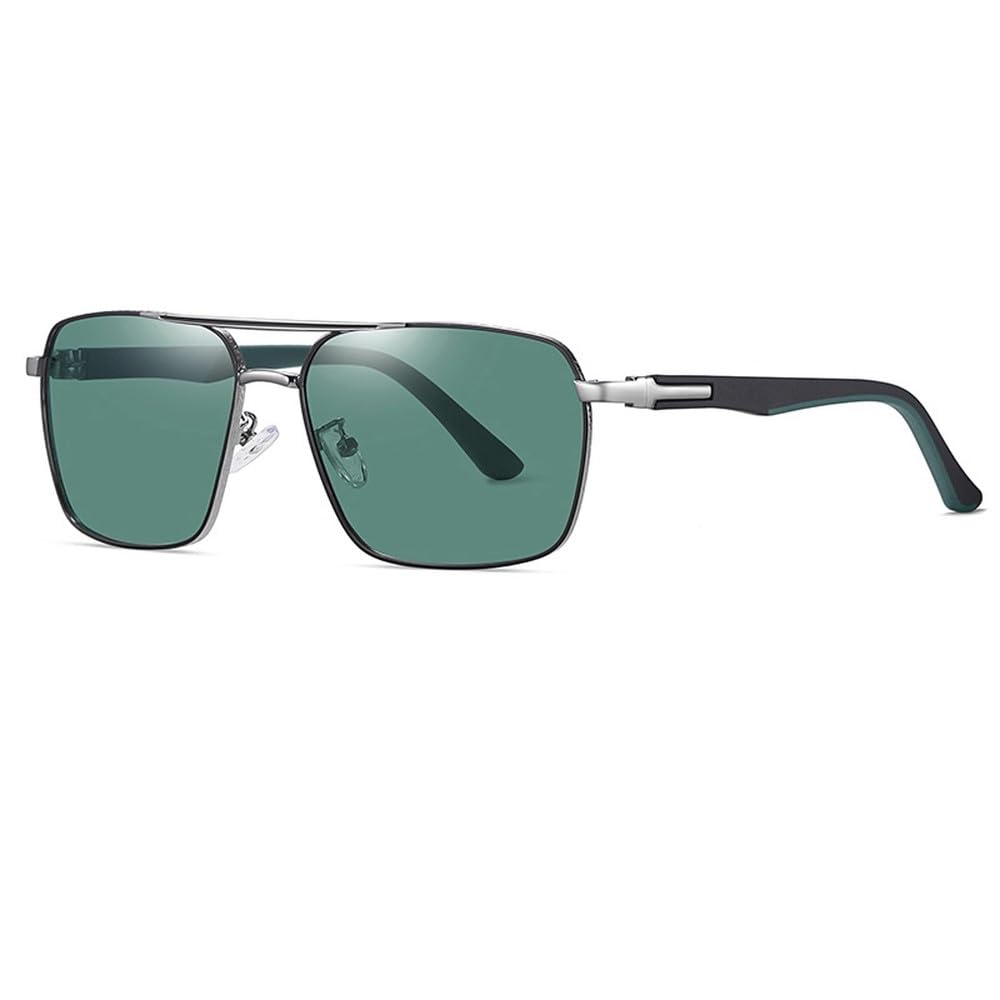 Gafas de sol polarizadas UV400 con montura metálica, ideales para deportes y viajes. Antiglas