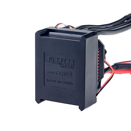 OWSOO 45A ESC com BEC XT60 Plug 2-3S à prova d'água Brushless ESC para 1/12 1/10 RC Car 3650 Motor