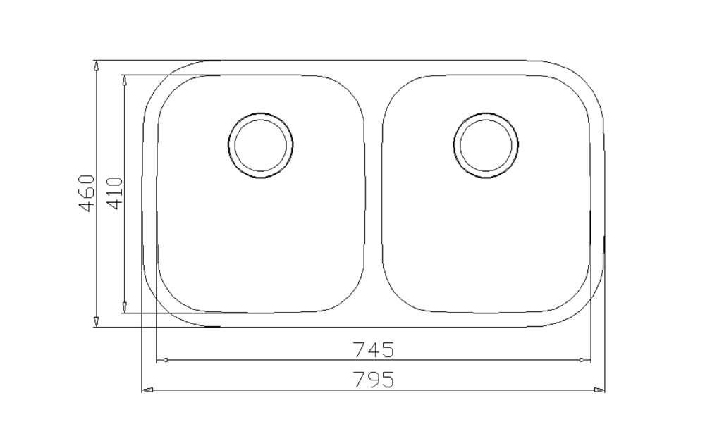 Fregadero de acero inoxidable 304 18/8 0,8 mm,Fregadero de cocina 2 seno,pequeña,rectangular
