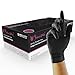 Price comparison product image Unigloves Select Black Nitrile GT0034 Single Use Examination - Multipurpose, Powder Free Disposable Gloves, Optimised for Tattoo/Piercing and Beauty, Box of 100 Gloves, Black, Large