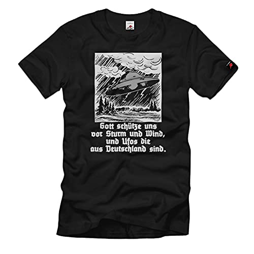 T-shirt Gott schütze Uns noir grande taille XXL coupe confortable
