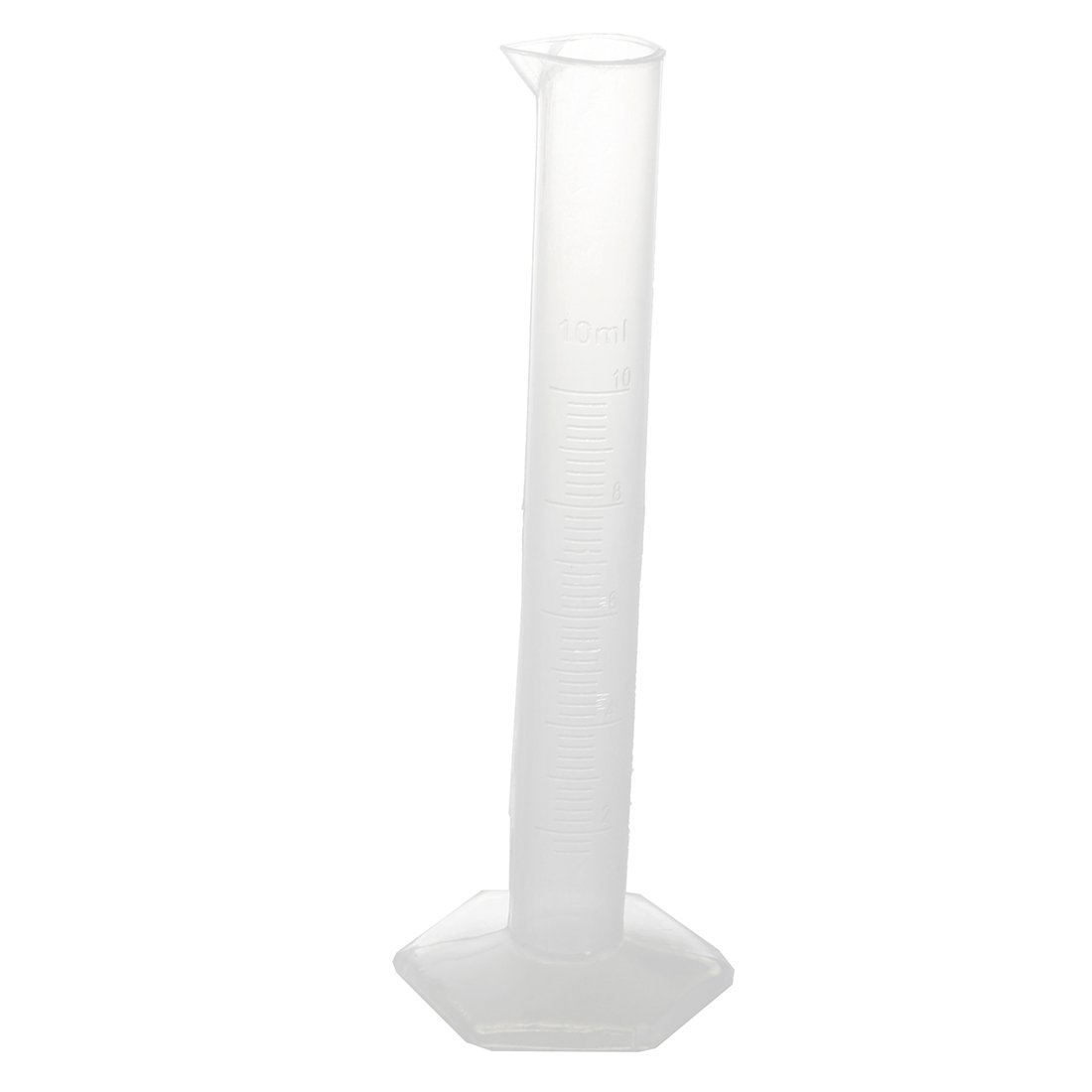 Huusuei Labor-Hex- 10 mL pomiar płynu tworzywo sztuczne cylinder miarowy szkło pomiarowe