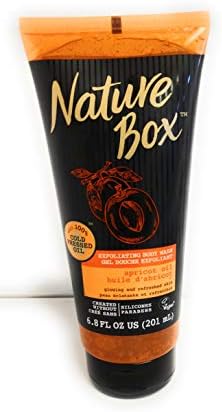Nature Box Exfoliating Body Wash - for Refreshed Skin, with 100% Cold Pressed Apricot Oil, 6.8 Ounces