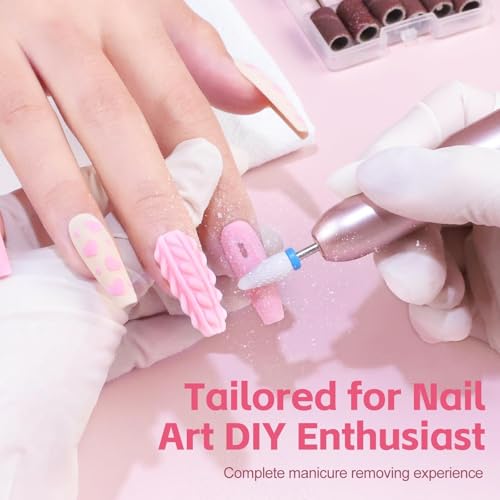COSCELIA Elektrische Nagelfräser, 20000 u/min Verstellbare Geschwindigkei Professionell Elektrisch Nagelfeile für Gelnägel Pediküre Maniküre Set Nagelfeile für Gelnägel und Acrylnägel