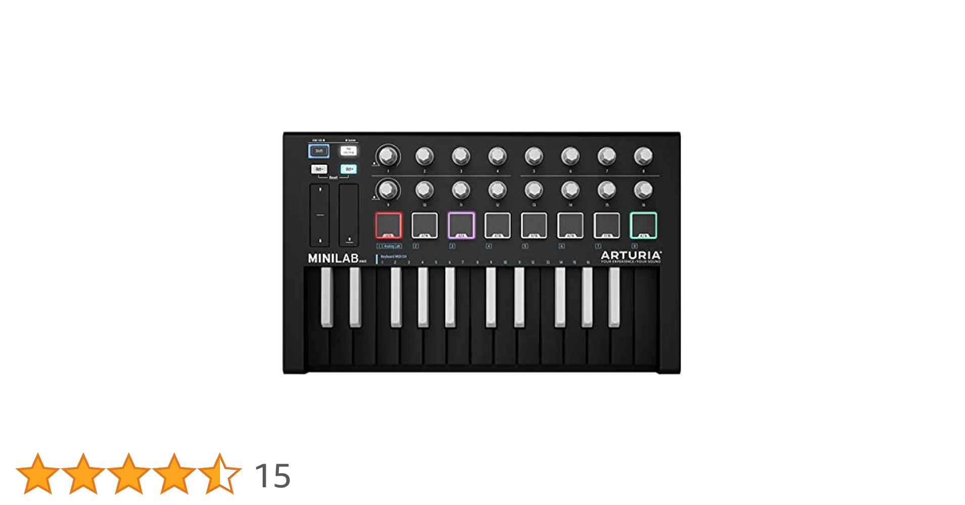 Arturia MiniLab MkⅡ　MIDIキーボード　25鍵 Amazon | Arturia MiniLab Mk II (オレンジ) 25キーキーボード