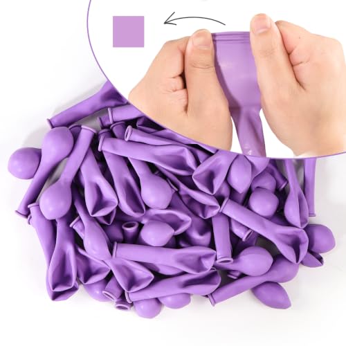 Image of Pastel Purple Balloons,100 Pcs 5 Inch Mini Matte Latex Balloons for Balloon Garland Arch, Birthday Decoration, Wedding Party, Baby Shower Decorations