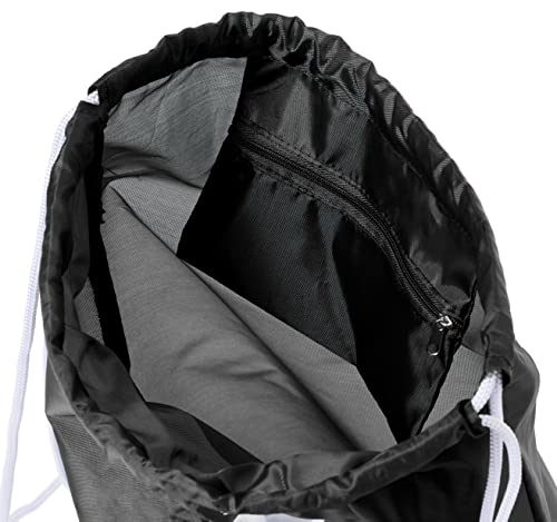 Fifa 700130 World Cup Qatar 2022 Graphic Printed String Sports Gym Bag, Drawstring Sport Bag Black 37x47cm- Black