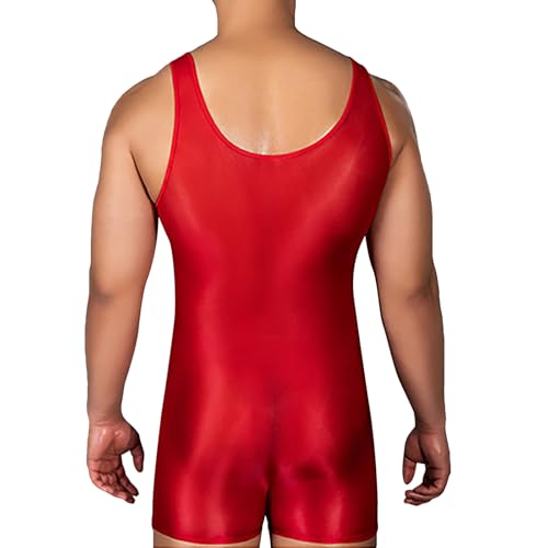 BXT Men's Sexy See Through Underwear Jumpsuit High Elastic Thin Slim Stretchy Erotic Lingerie Onesie Vest2