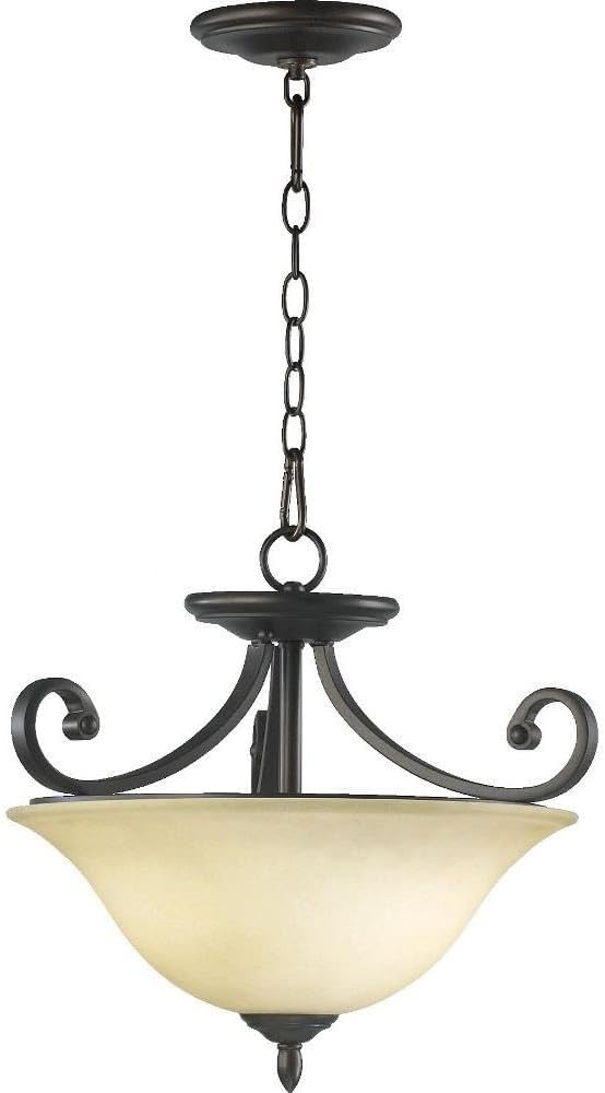Quorum 2854-18-86 Bryant Collection Three-Light Dual Mount Fixture