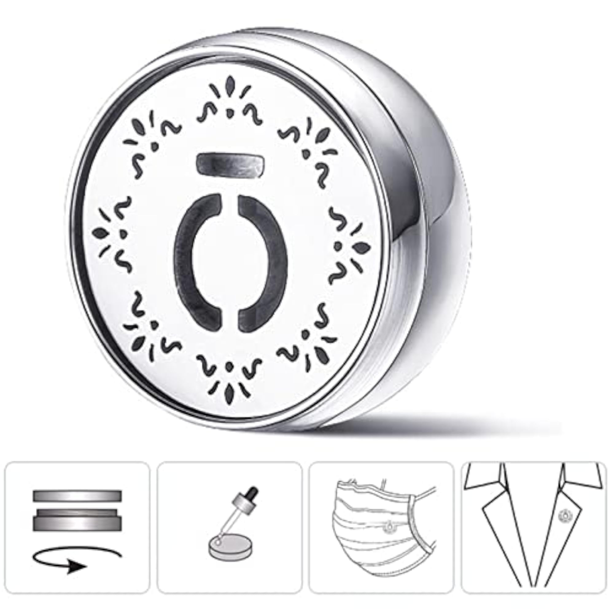 Magnetic Button Face Mask Aromatherapy Diffuser