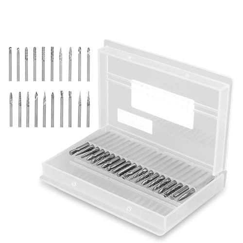 Fraise en carbure de tungstène 3x3mm de type L et coupe simple pour outil rotatif