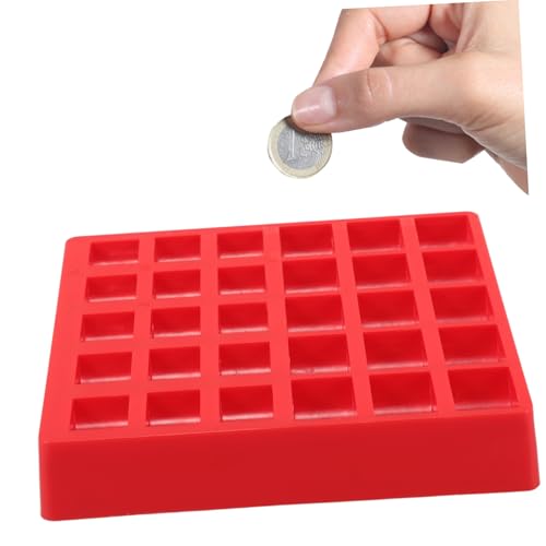 Caja organizadora de monedas roja Lurrose 2pcs miniatura 7