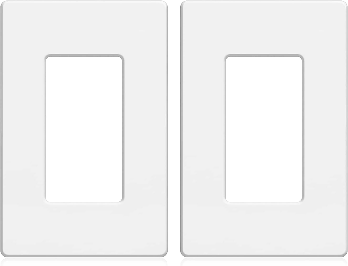 1 Gang Screwless Wall Plate Decorator Outlet Covers for electrical