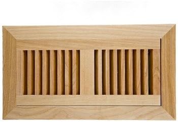 6.75" x 12.25" Red Birch Wood Flush Mount Vent Cover