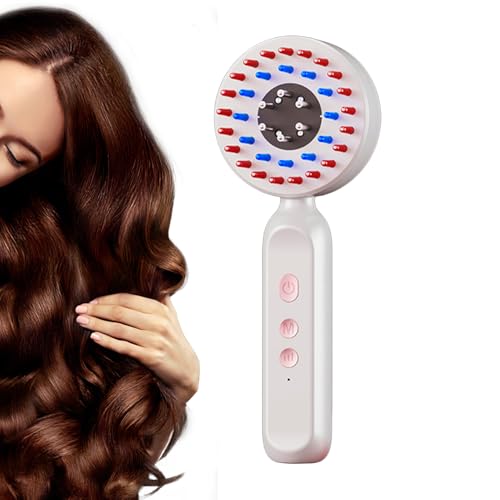 Masseur de cuir chevelu automatique brosse de massage vibrante cheveux frisés et courts