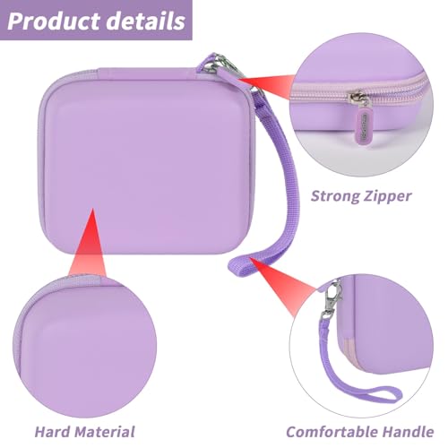 Image of Case Compatible with TP-Link Ultra-Portable Wi-Fi 6 AX1500 AX3000 Travel Router, Storage Holder for TL-WR1502X TL-WR3002X Portable WiFi Hotspot, Ethernet Cable Network (Box Only)-Purple