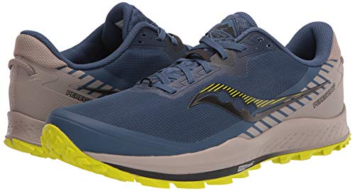 Saucony Men's Peregrine 11 Trail Running Shoe, Storm/Gravel, 10.5 #TOP6