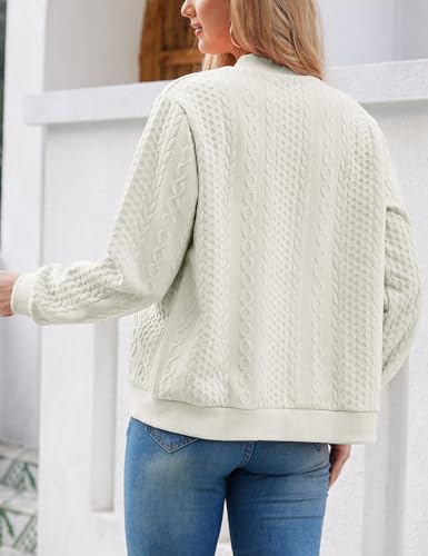 Image of Zip Up Sweatshirts for Women Casual Outfits Cardigan Outerwear Trendy Winter Jackets Coat