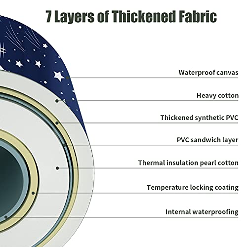 Bdl Portable Bathtub, Foldable Adult Japanese Soaking Bath Tub, Bdl Freestanding Ice And Hot Tubs With Thermal Foam, Folding Spa Bath Tub For Small Spaces Free Pillow And Storage Bag Starry Night Blue #TOP3