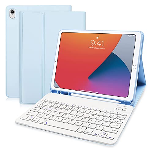 Hofsos Funda con Teclado para Lenovo Tab M11 2024 11 Pulgadas, Bluetooth Español Ñ Teclado, Funda Protectora para Teclado Extraíble con Portalápices para Lenovo Tab M11 Tablet 11', Negro (Azul)