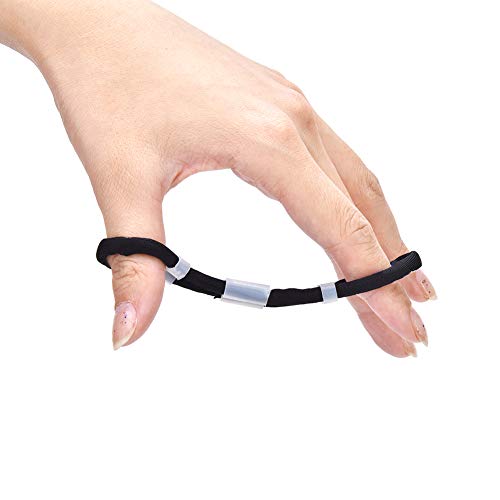 Tiro Accesorio Accesorio de Tiro con Arco Ajustable Finger Sling para Recurve Bow Hunting Tiro Accesorio Tiro con Arco Fingersling(M-Negro)