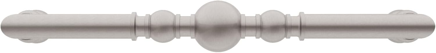 Richelieu Hardware BP8789320195 Firenze Collection 12 5/8-inch (320 mm) Center-to-Center Brushed Nickel Traditional Round Cabinet and Drawer Pull Handle for Kitchen, Bathroom, and Furniture