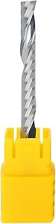 BERWENNY 3.175mm Shank 1 Flute End Mill Tungsten Carbide Spiral Milling Cutter Engraving Machine CNC Tool Compatible with Wood (Dimensions : 3.175x1x3)