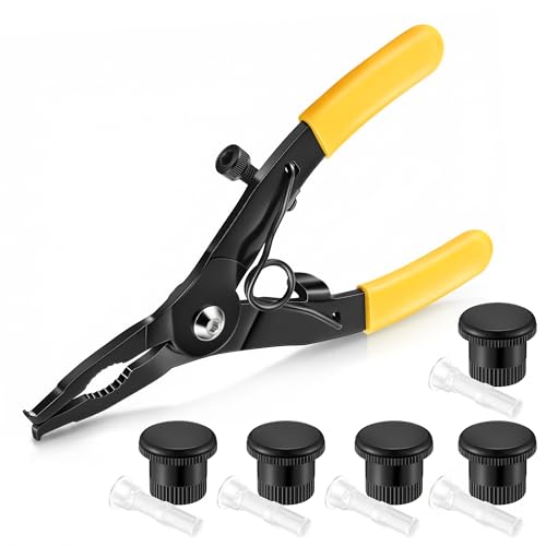HappyAlley Sprinkler Shut Off Caps with Spray Head Pull Up Tool Compatible with Hunter Pro Spray PS Ultra Heads Irrigation Nozzle Cap for Lawn Sprinkler Repair(5 Pack Shut Off Caps)