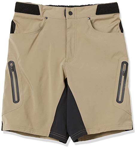ZOIC Men's Ether 9 Cycling Shorts, Tan, XX-Large
