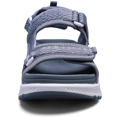 WateLves Womens Wide Orthopedic Diabetic Sandals Summer Walking Hiking Water Outdoor Sandals with Adjustable Strap Comfortable Plantar Fasciitis Arch Support3