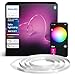 Philips Hue Indoor 10 Ft Smart LED Solo Lightstrip Base Kit Bundle with Bridge - Control with Hue App, Compatible with Alexa, Google Assistant, Apple HomeKit
