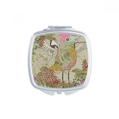 Miroir de la Place du Japon style Ukiyo-E Mont Fuji compact - 2
