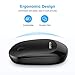 immagine 2OMOTON Mouse Bluetooth Piatto per iPad e iPhone (iPadOS/iOS 13+), MacBook, Windows, Android Tablet e Telefono Come Huawei e Samsung, Pulsanti Silenziosi,Senza Filo, Leggero e Sottile, Nero