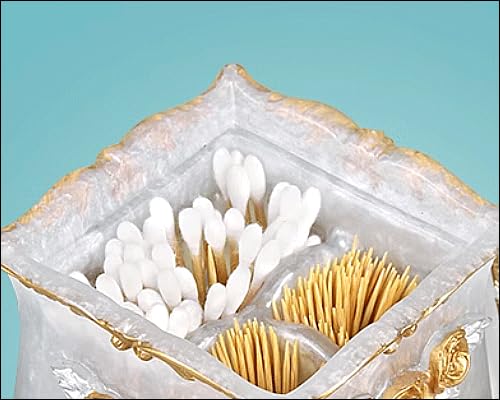 Amazon.co.jp: 綿棒ケース 小物入れ ふた付き コットンケース ローズ