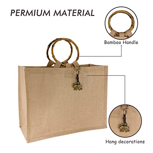 Image of Hibala Woven Large Beach Bag Straw Beach Tote Handmade Weaving Shoulder Tassel Bag Handbag