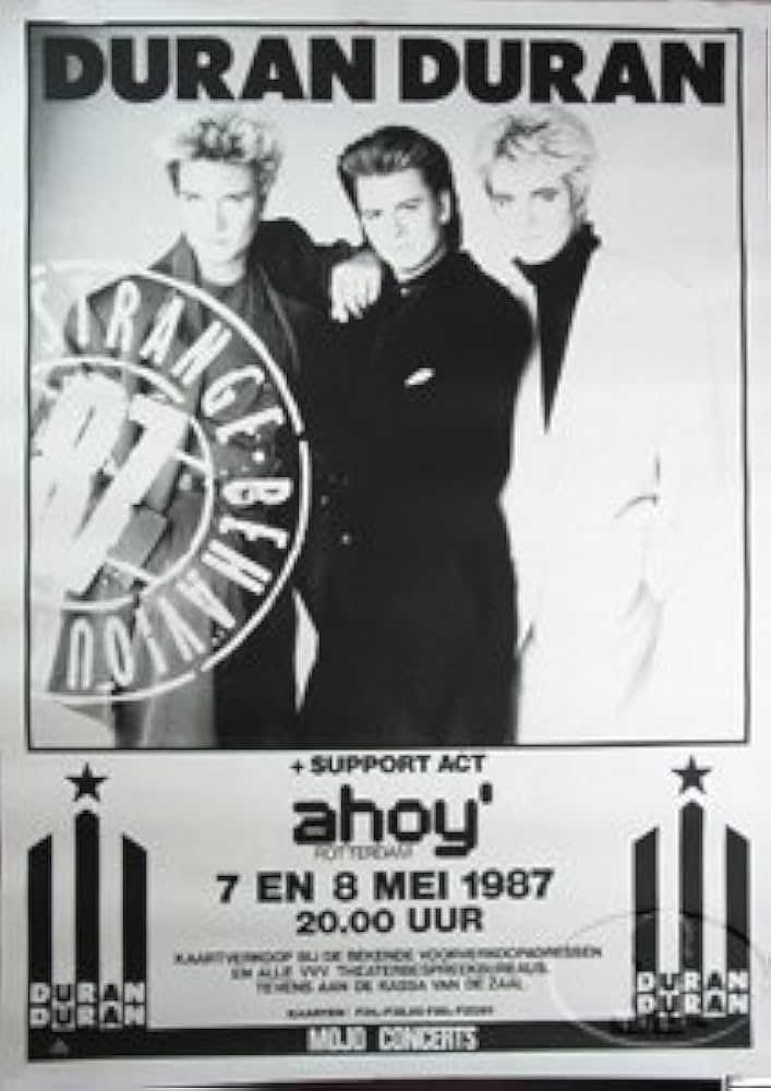 Amazon.com: DURAN DURAN 1987 STRANGE BEHAVIOUR TOUR CONCERT POSTER