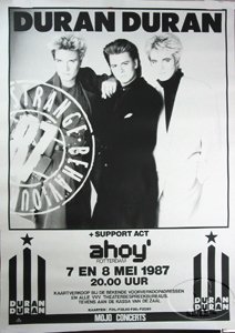 Amazon.com: DURAN DURAN 1987 STRANGE BEHAVIOUR TOUR CONCERT POSTER