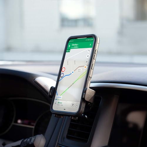 Mighty Mount Car Phone Holder - Compact Air Vent Car Phone Holder Cell Phone Automobile Cradles, 360° Rotation Car Mount Air Vent Phone Mount Compatible with All Smartphones Phone Holders for Your Car