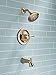 Delta Faucet Lahara 14 Series Single-Handle Tub and Shower Trim Kit, Shower Faucet with 5-Spray Touch-Clean Shower Head, Champagne Bronze T14438-CZ (Valve Not Included)