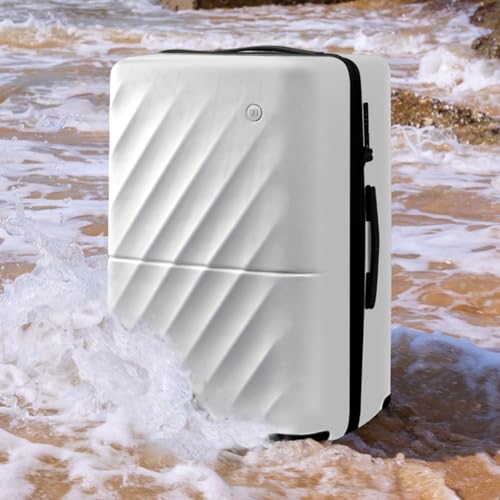 NINETYGO Luggage Sets 2 Piece, Carry On Luggage Airline Approved, Large Checked Trunk Luggage with Smooth Spinner Wheels, Hard Case PC Suitcase Sets, TSA Approved, 20in/29in (Pearl White, Hudson)3