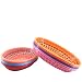 Plastikowy kosz na chleb, kosze fast foodowe, do serwowania kanapek, frytek, 25 x 18 cm, zestaw 12, bez BPA