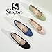 Shupua Flats for Women Round Toe Flat Shoes Dressy Black Ballet Flats Comfortable Womens Dress Shoes Ballerina Flats for Work(Nude Pink.us5)