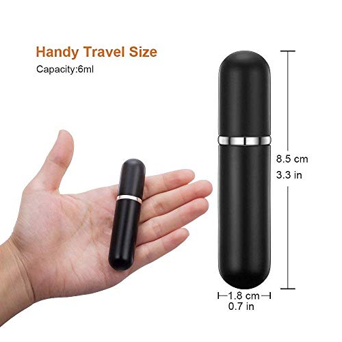 6pcs Bouteille Vaporisateur de Parfum, Mini Portable Bouteille Atomiseur Pulvérisation Flacon de Parfum Rechargeable pour Homme & Femme avec Entonnoir et Pipette, 6ml - Image 5
