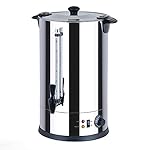 15 Litre Catering Urn, Instant Hot Water Boiler, Tea Urn for Home Brewing, Commercial or Office Use, Stainless Steel